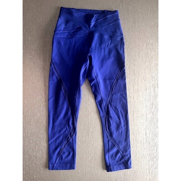 New Lululemon Blue Leggings Size 4 - Unmatched Comfort and Style - Picture 1 of 6